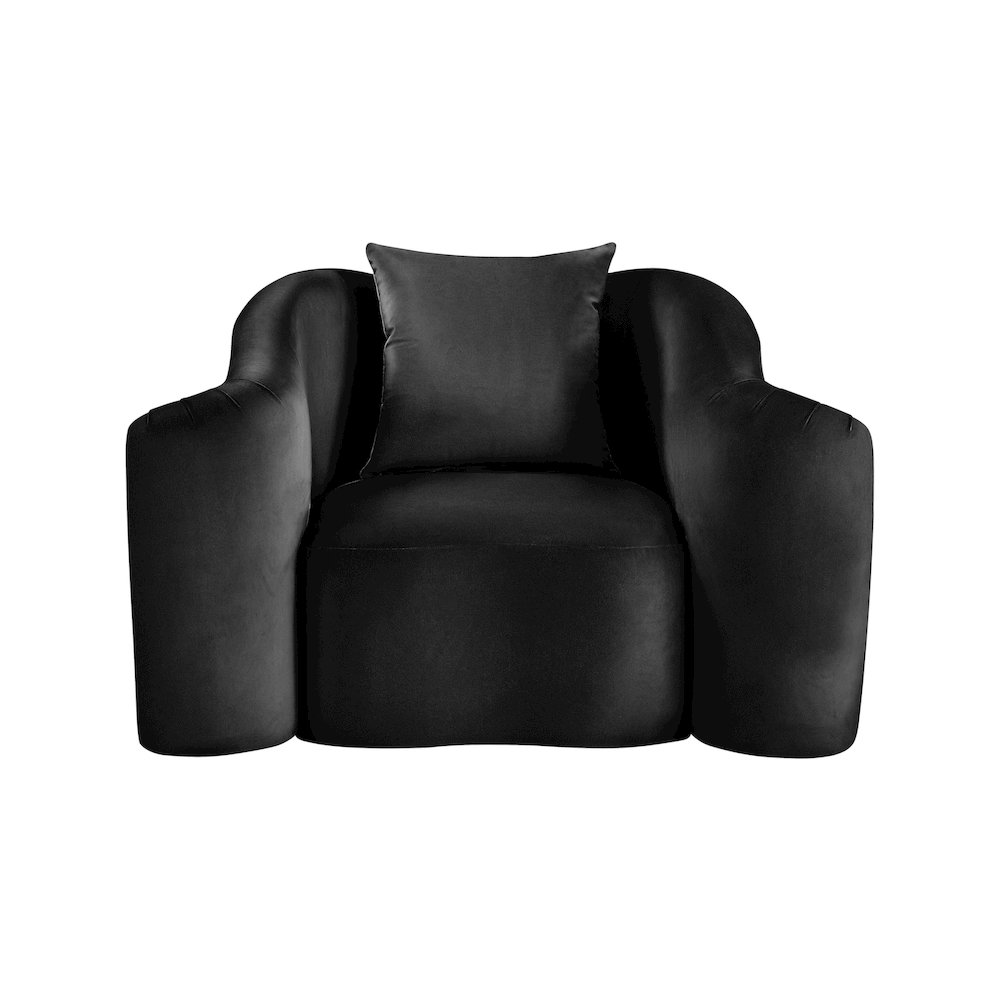 Destin Black Velvet Chair. Picture 2