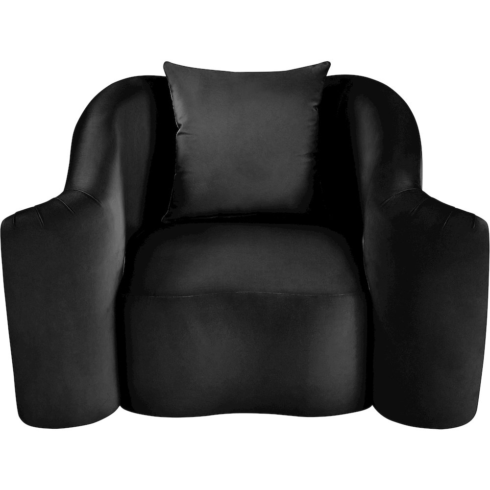 Destin Black Velvet Chair. Picture 3