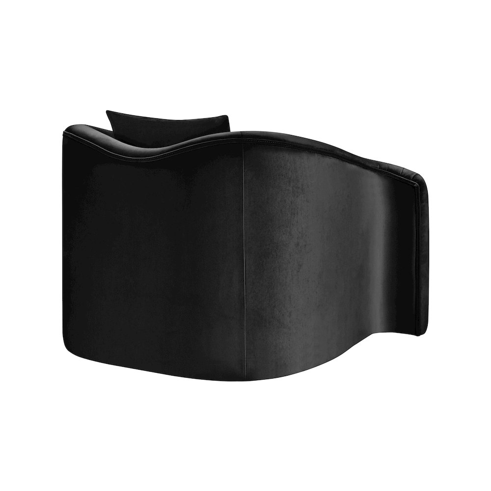 Destin Black Velvet Chair. Picture 5