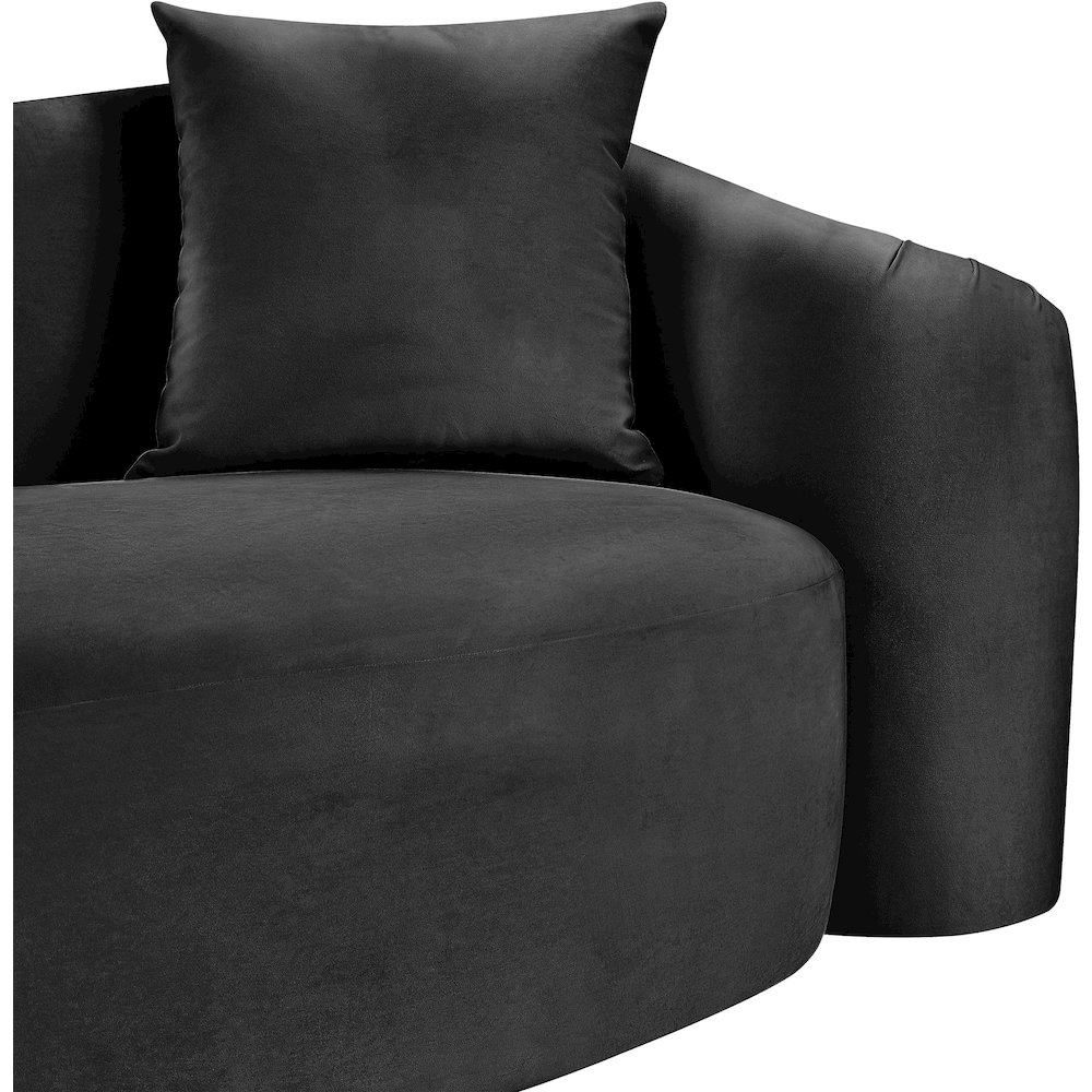 Destin Black Velvet Chair. Picture 8