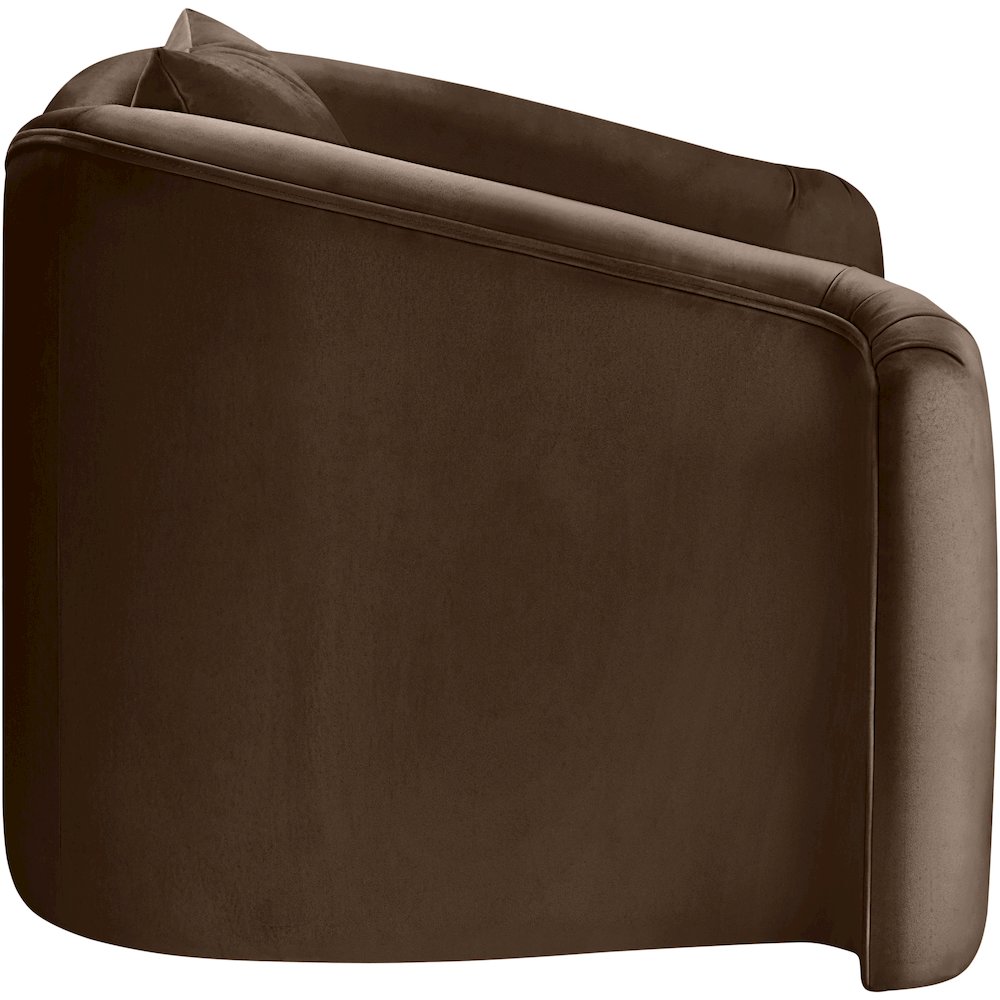 Destin Brown Velvet Chair. Picture 6