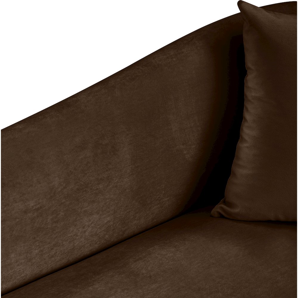 Destin Brown Velvet Chair. Picture 7