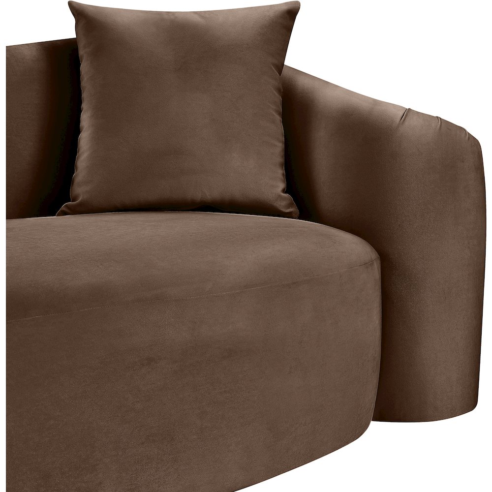 Destin Brown Velvet Chair. Picture 8