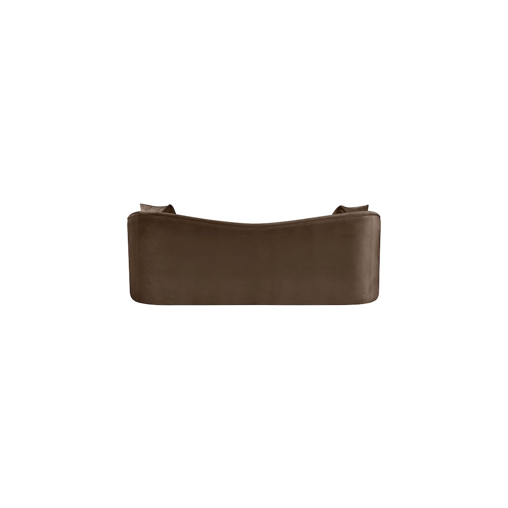 Destin Brown Velvet Sofa. Picture 4