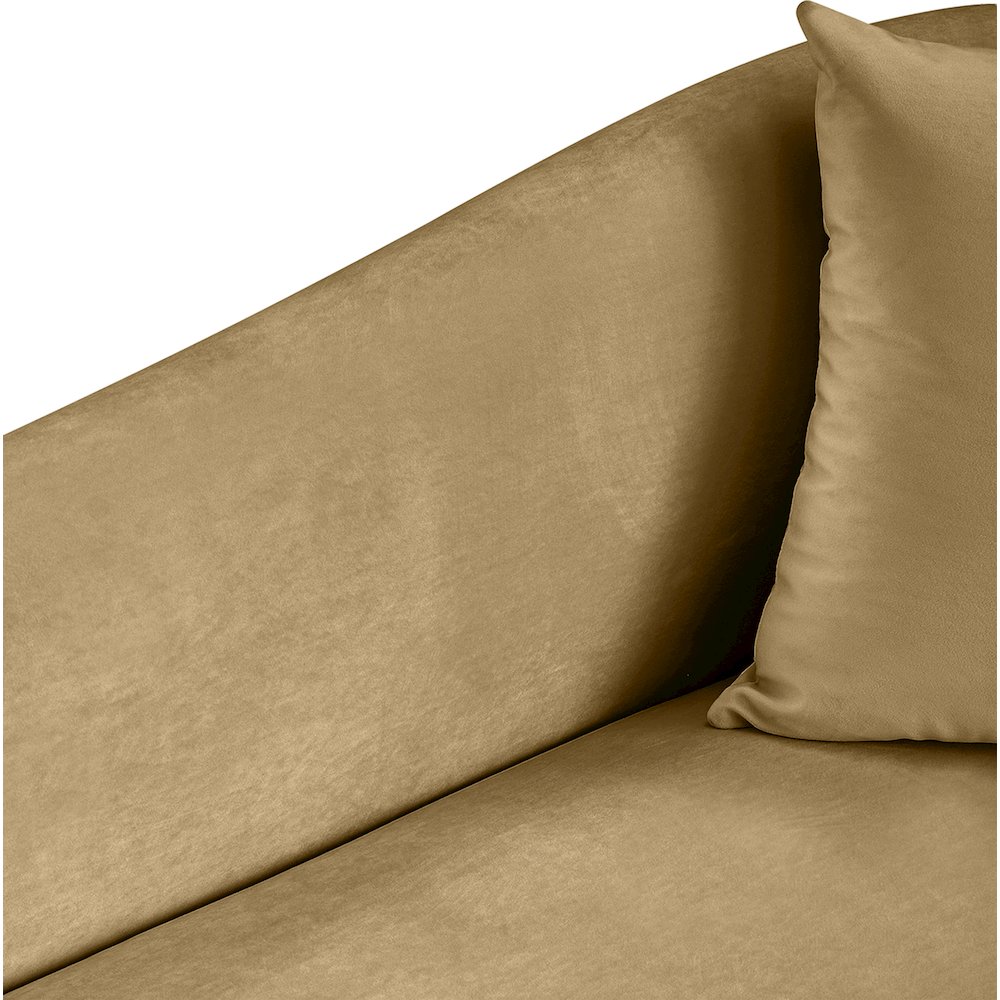Destin Camel Velvet Chair. Picture 7