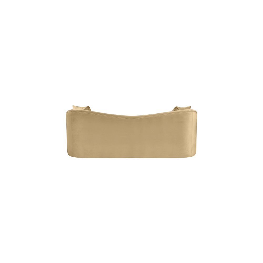 Destin Camel Velvet Sofa. Picture 4