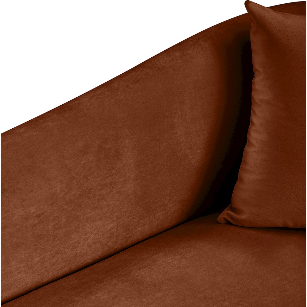 Destin Cognac Velvet Chair. Picture 7