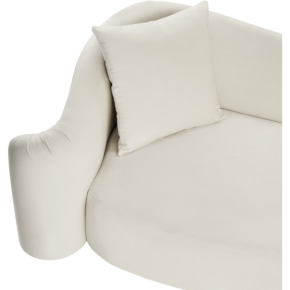 Destin Cream Velvet Chair. Picture 9
