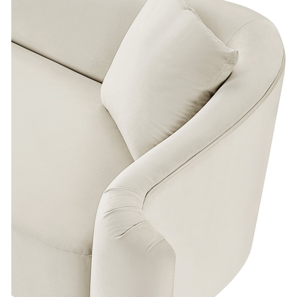 Destin Cream Velvet Chair. Picture 11