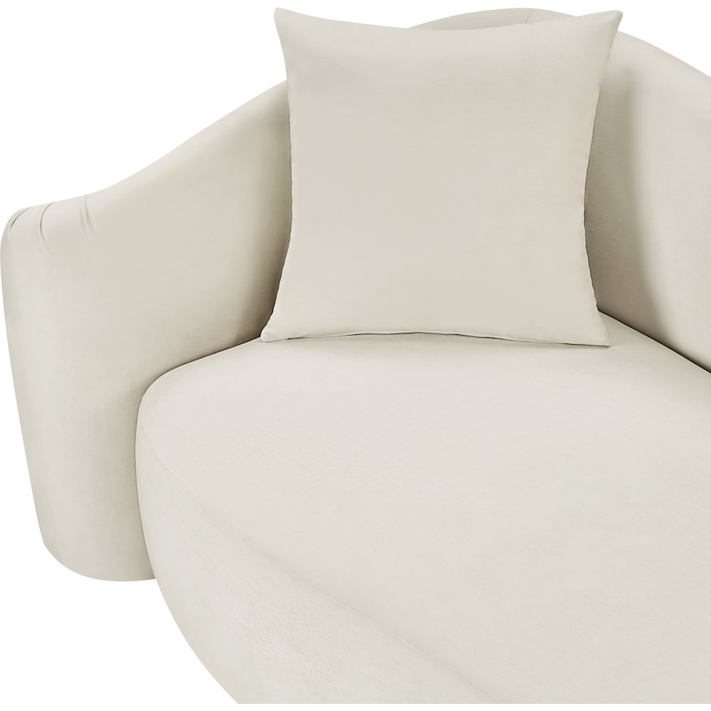 Destin Cream Velvet Chair. Picture 12