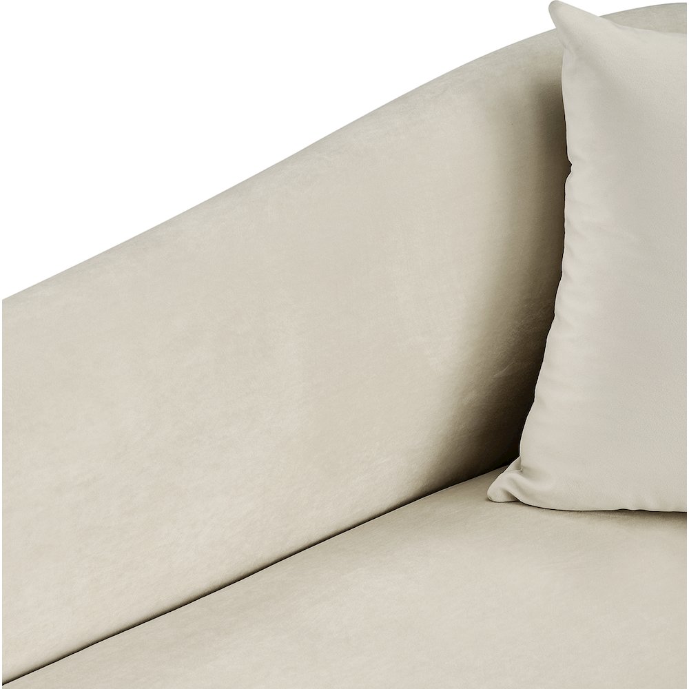Destin Cream Velvet Chair. Picture 7