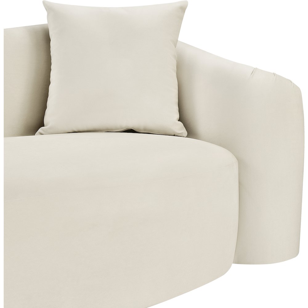 Destin Cream Velvet Chair. Picture 8
