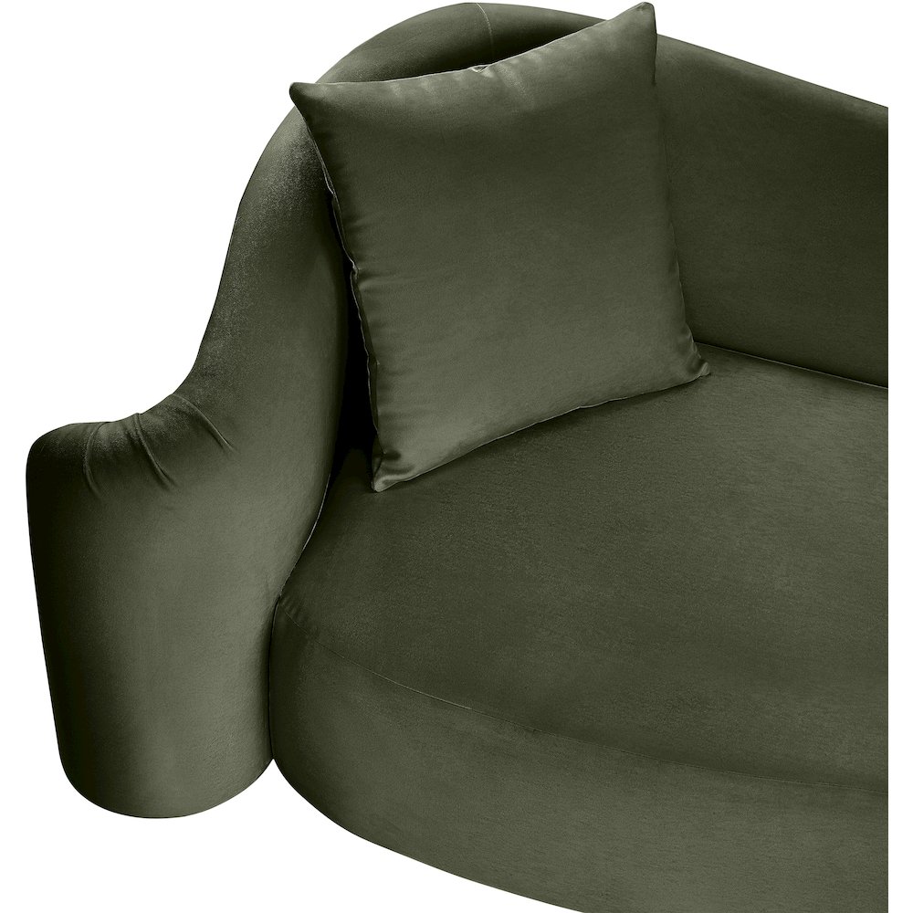 Destin Green Velvet Chair. Picture 9