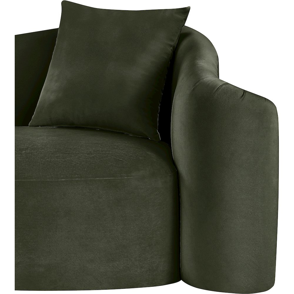 Destin Green Velvet Chair. Picture 10