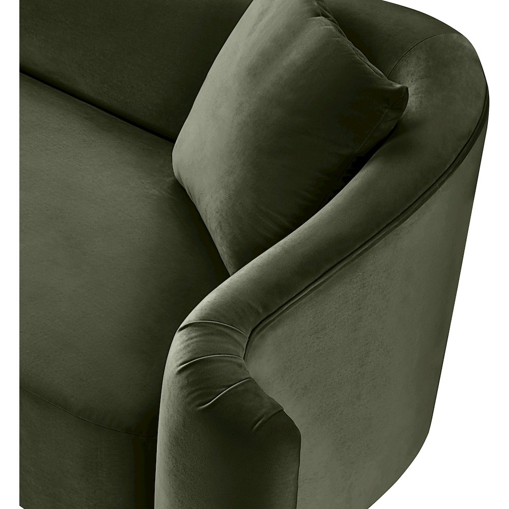 Destin Green Velvet Chair. Picture 11