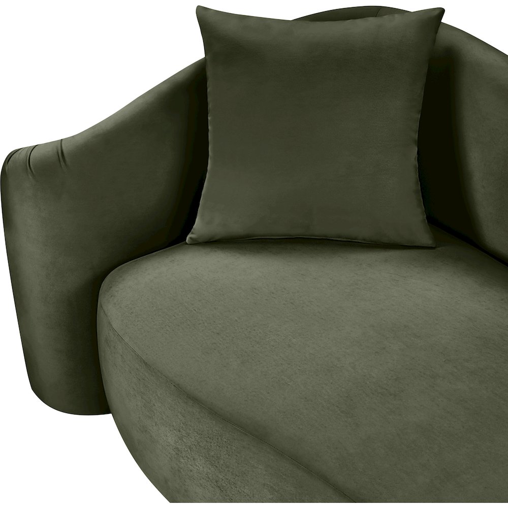 Destin Green Velvet Chair. Picture 12