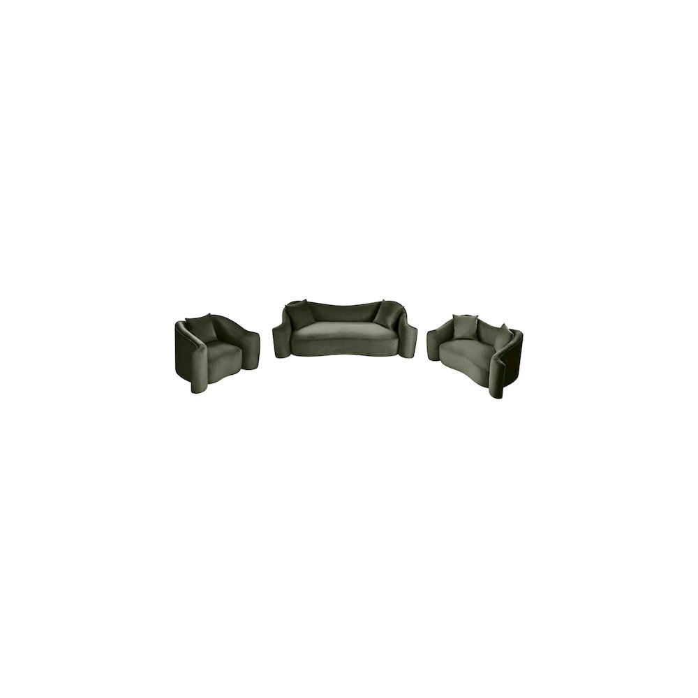Destin Green Velvet Chair. Picture 13