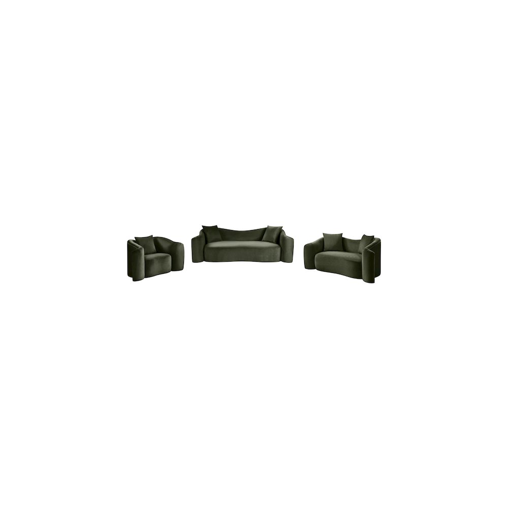 Destin Green Velvet Chair. Picture 14