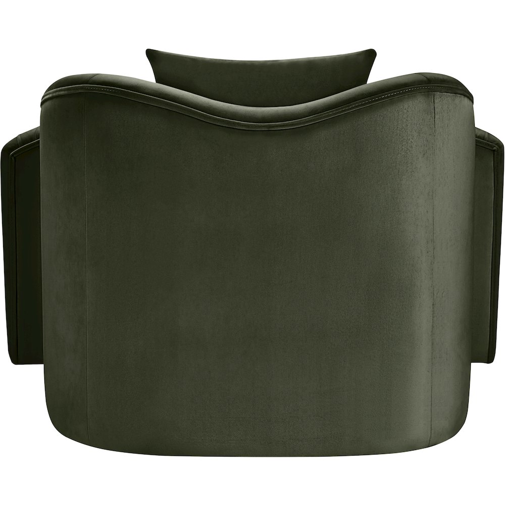 Destin Green Velvet Chair. Picture 4