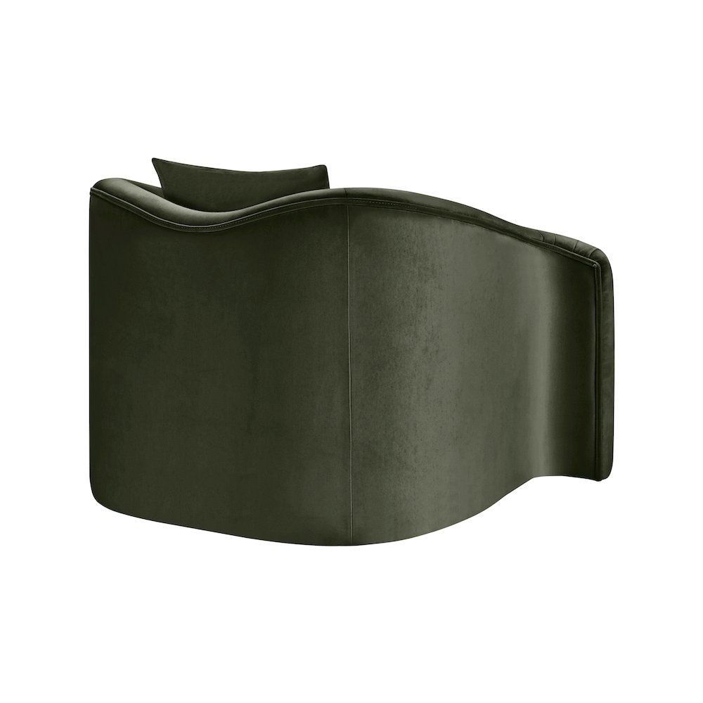 Destin Green Velvet Chair. Picture 5