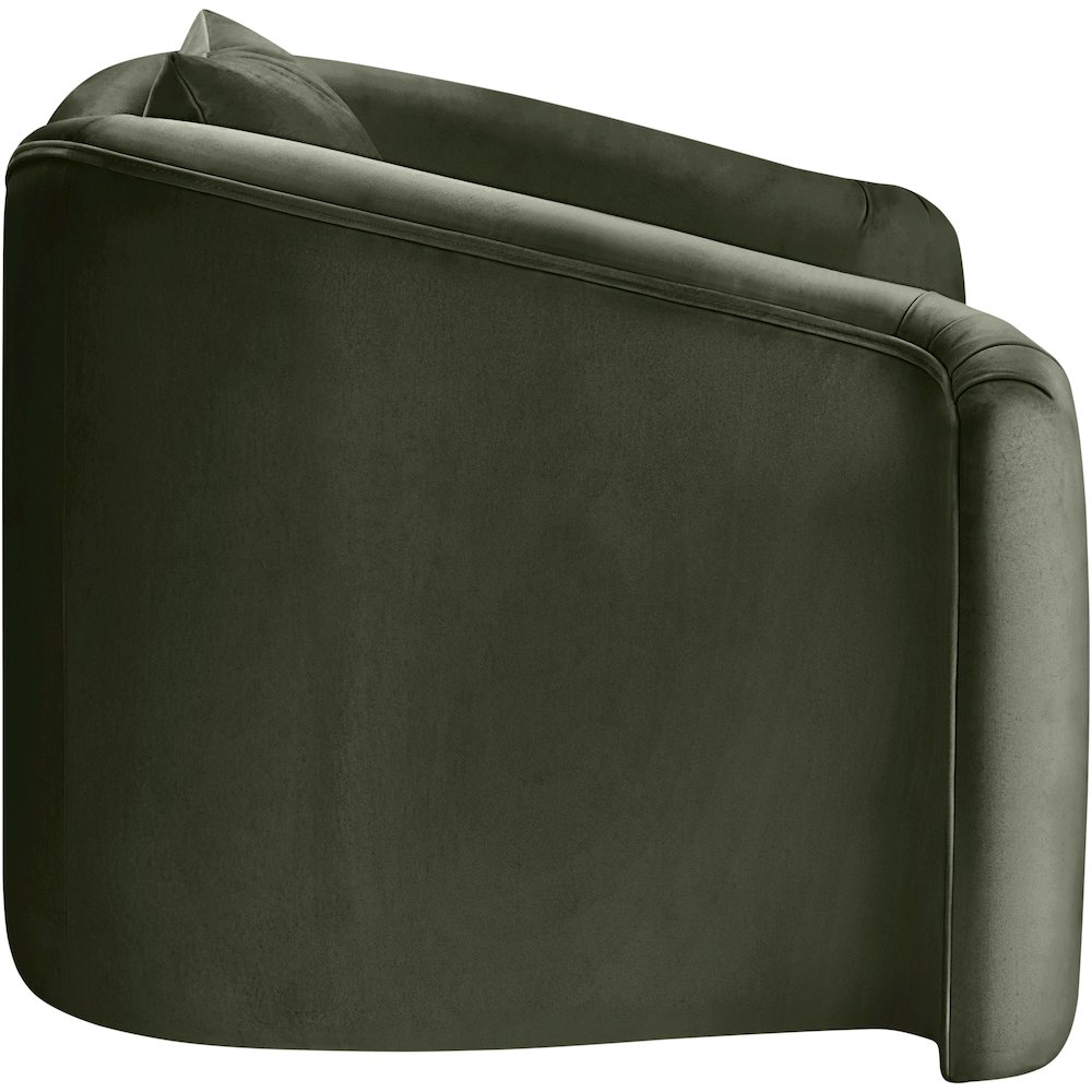 Destin Green Velvet Chair. Picture 6