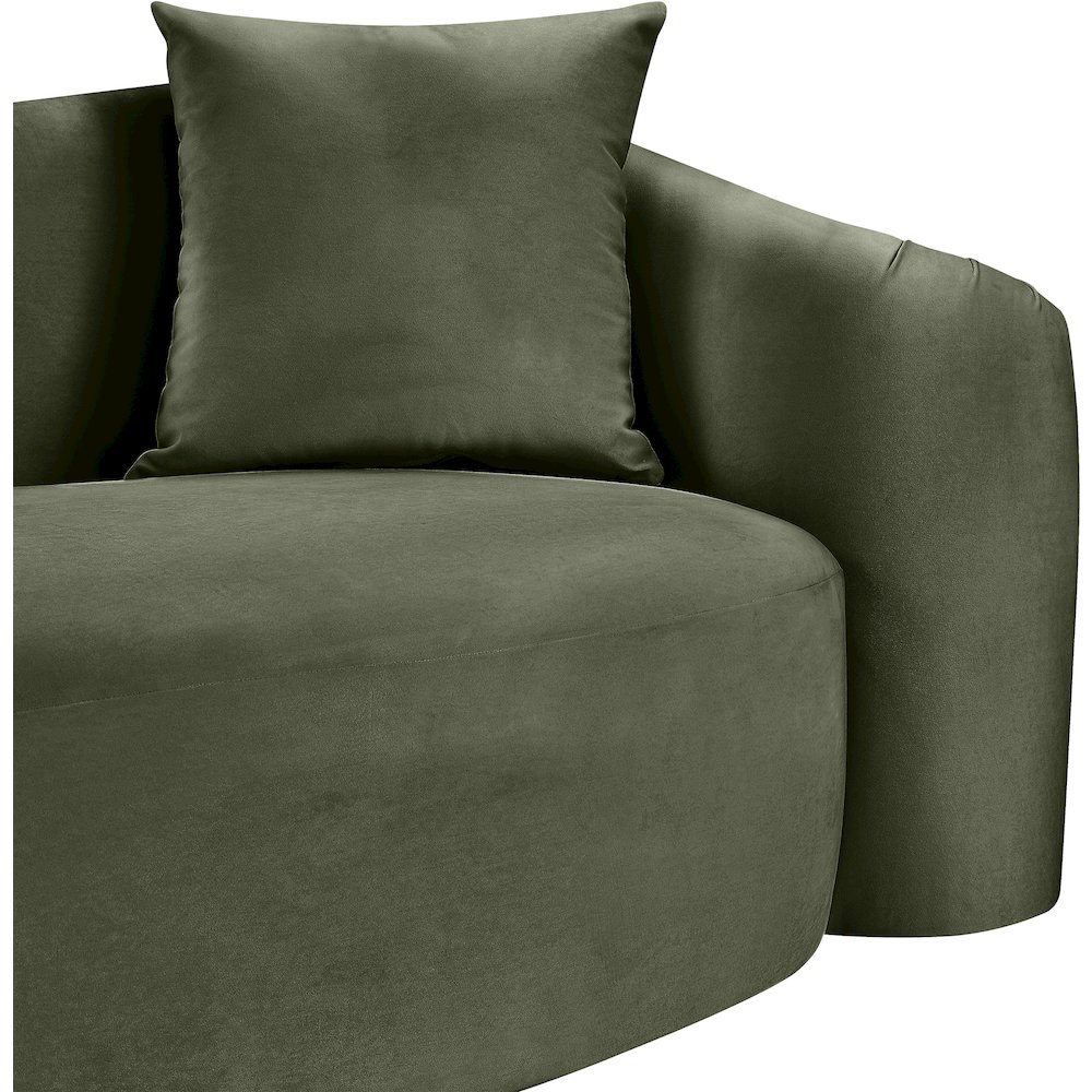 Destin Green Velvet Chair. Picture 8