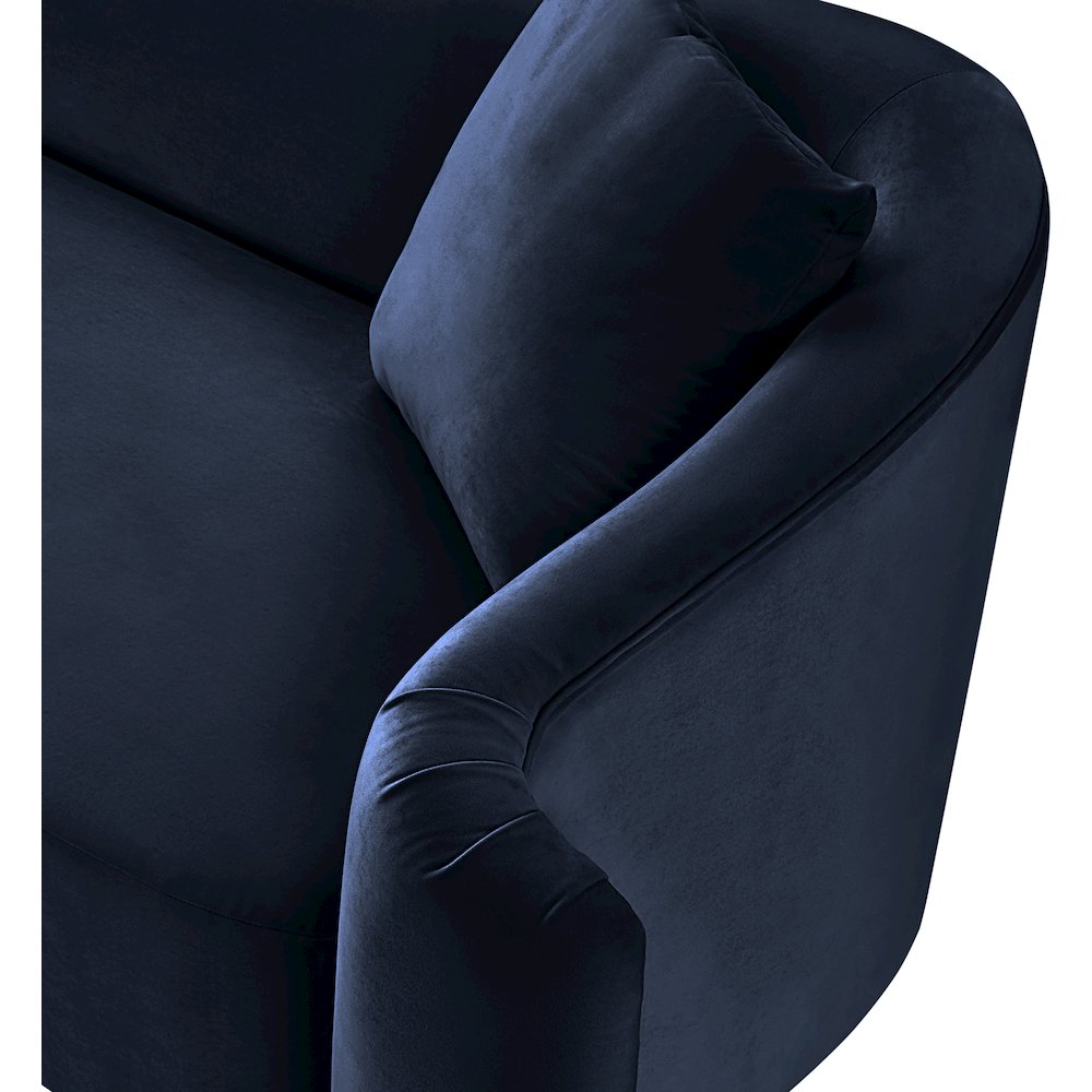 Destin Navy Velvet Chair. Picture 11