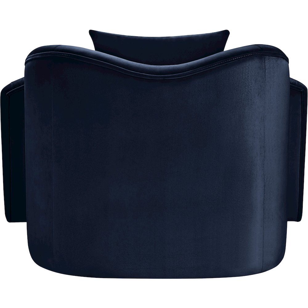Destin Navy Velvet Chair. Picture 4