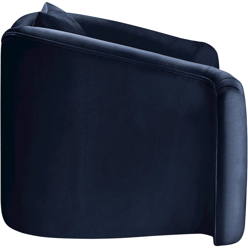 Destin Navy Velvet Chair. Picture 6