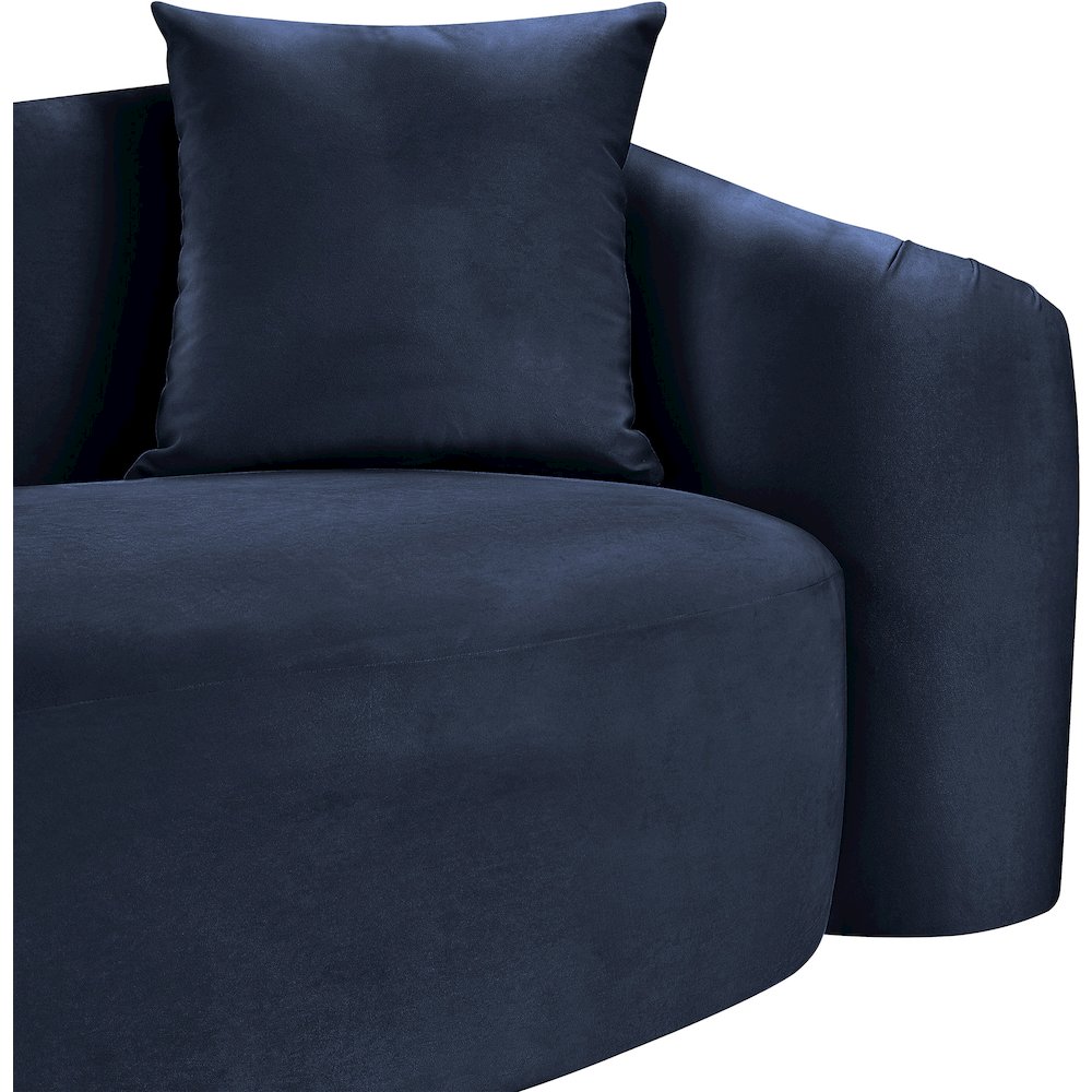 Destin Navy Velvet Chair. Picture 8