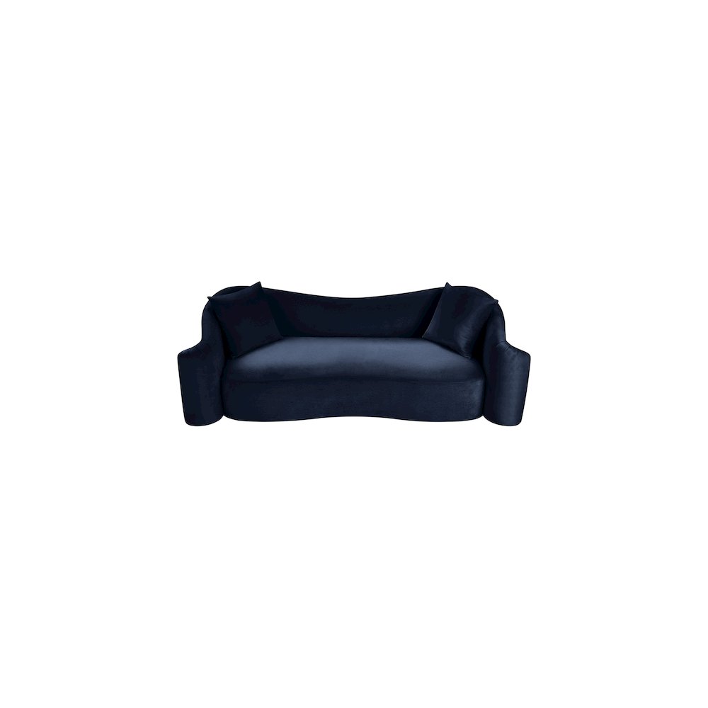 Destin Navy Velvet Sofa. Picture 3