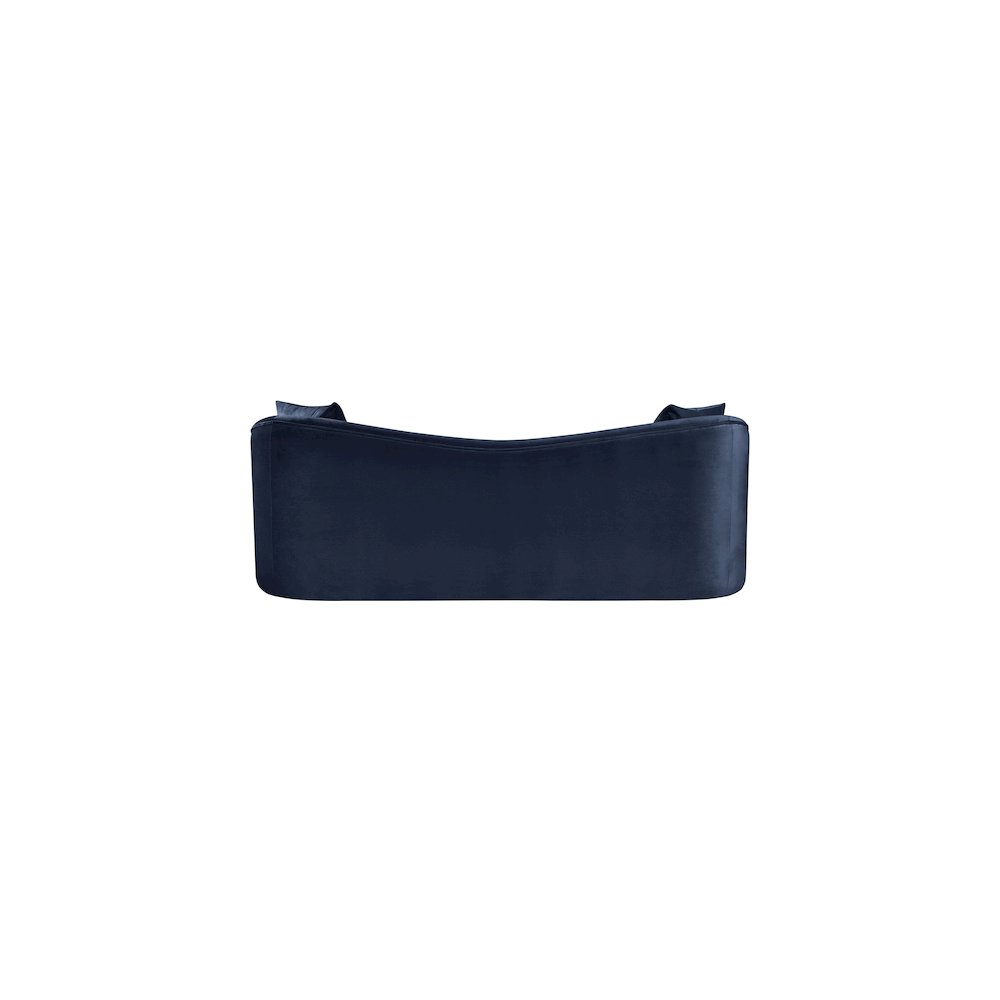 Destin Navy Velvet Sofa. Picture 4