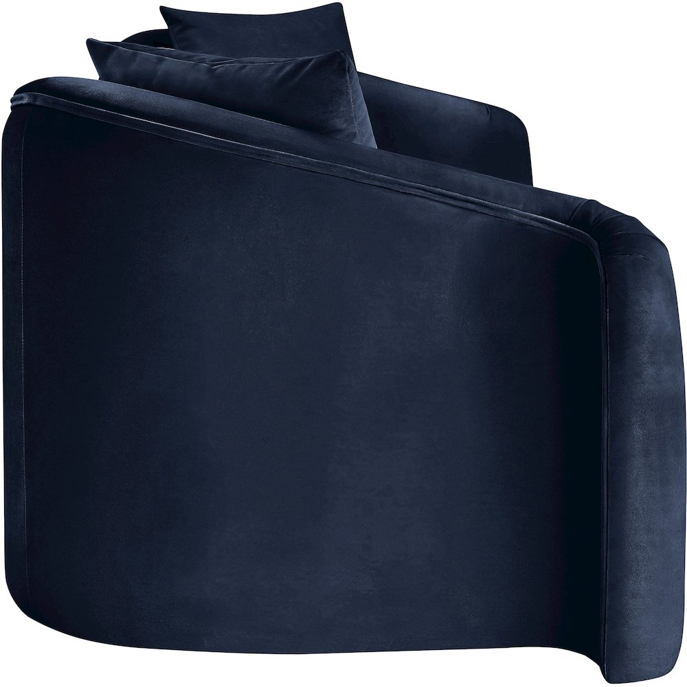 Destin Navy Velvet Sofa. Picture 6