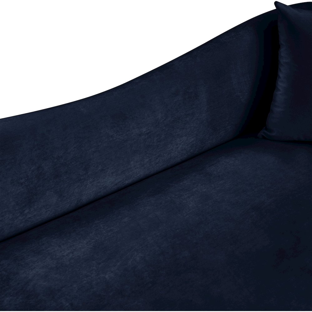 Destin Navy Velvet Sofa. Picture 7