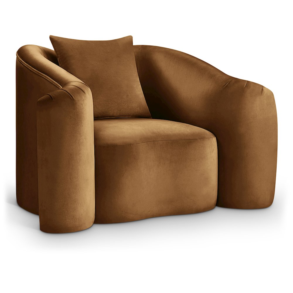 Destin Saddle Velvet Chair. Picture 1