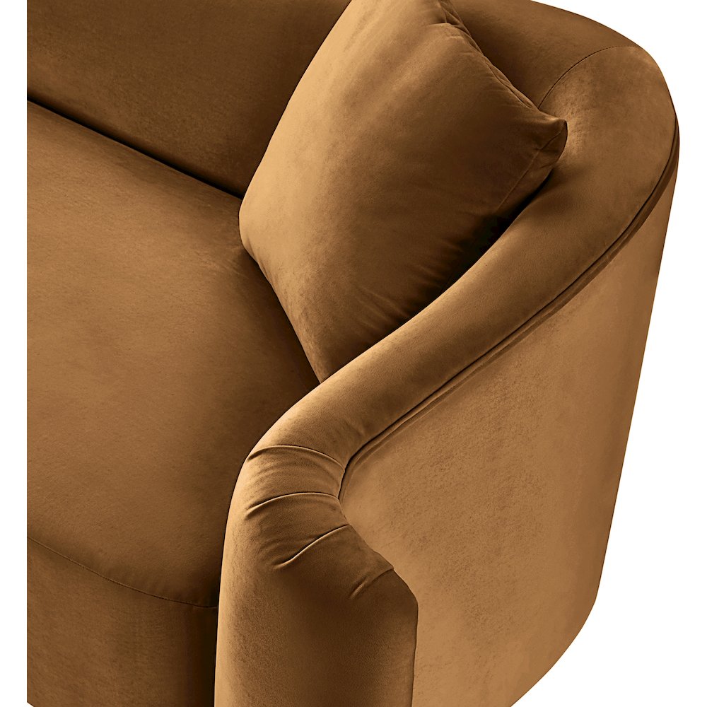 Destin Saddle Velvet Chair. Picture 11