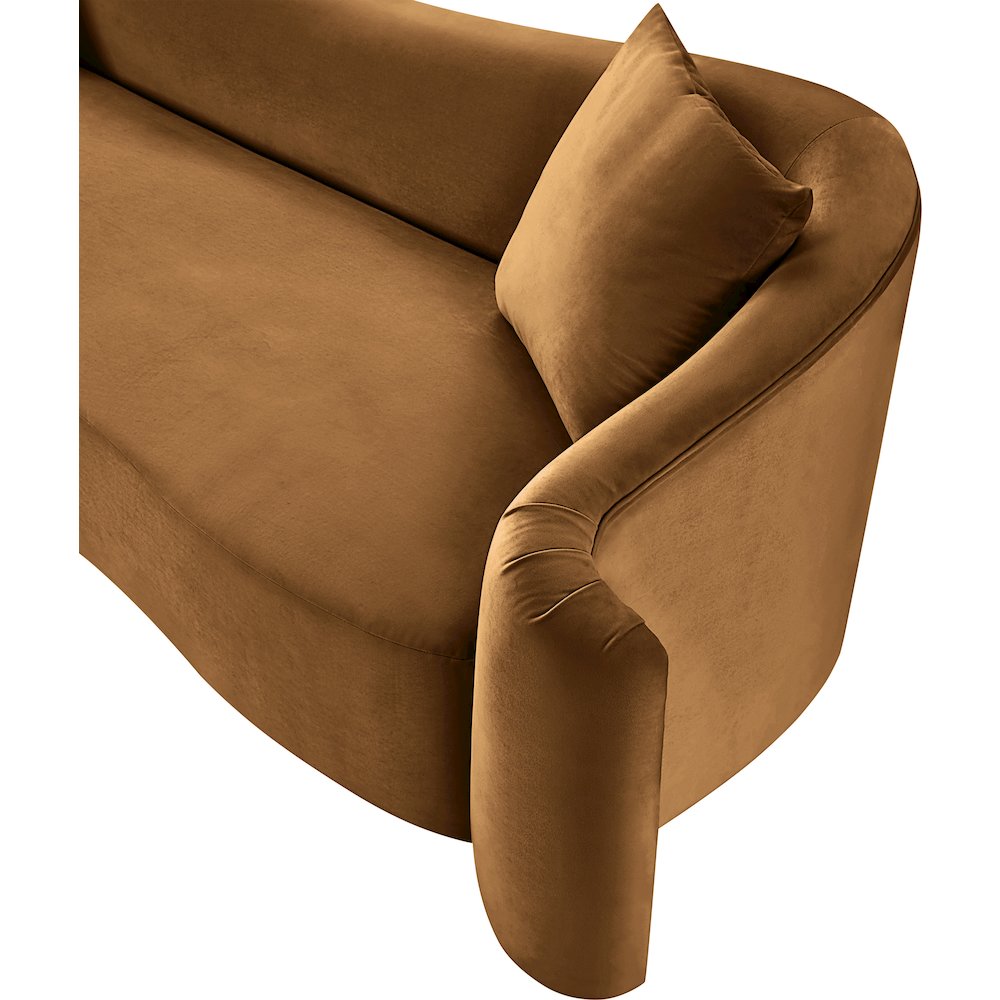 Destin Saddle Velvet Loveseat. Picture 11