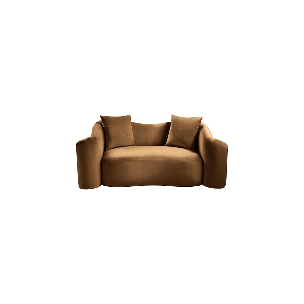 Destin Saddle Velvet Loveseat. Picture 2