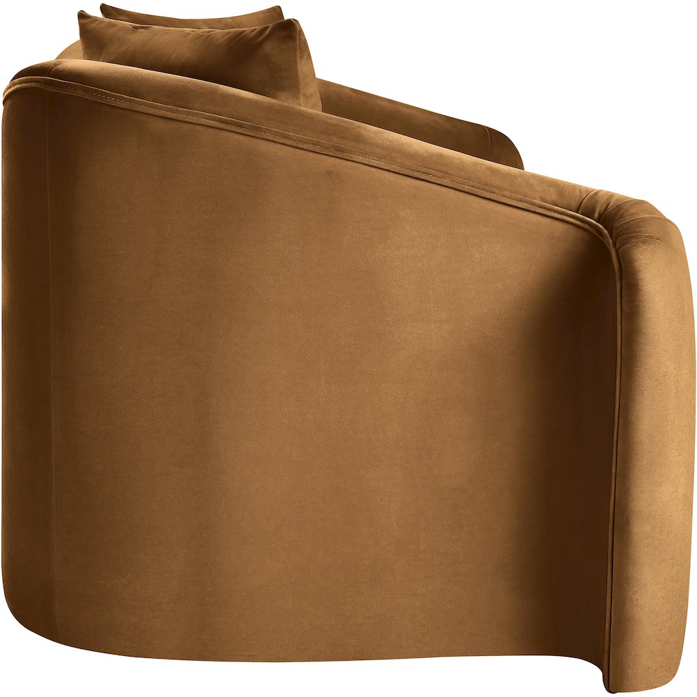 Destin Saddle Velvet Loveseat. Picture 6
