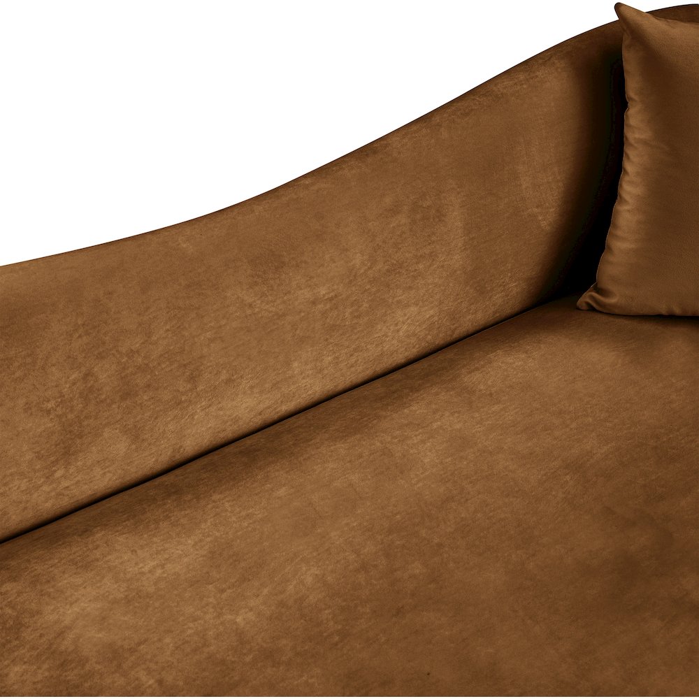 Destin Saddle Velvet Loveseat. Picture 7
