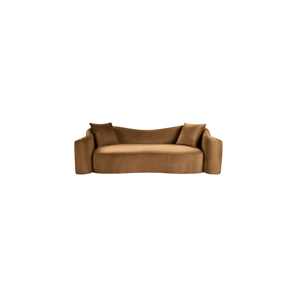 Destin Saddle Velvet Sofa. Picture 2