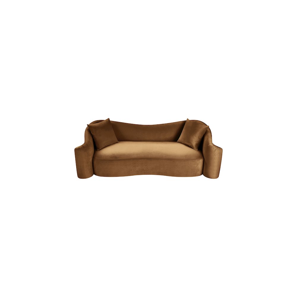 Destin Saddle Velvet Sofa. Picture 3