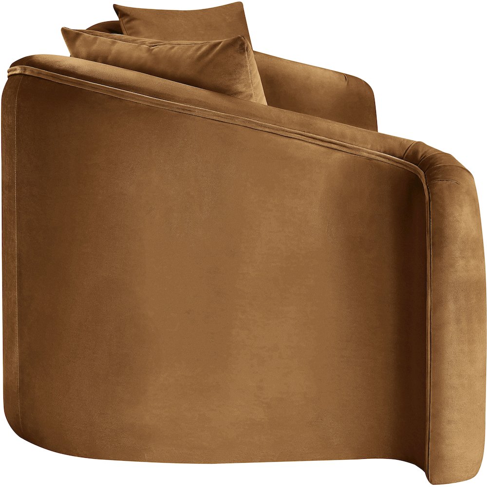 Destin Saddle Velvet Sofa. Picture 6