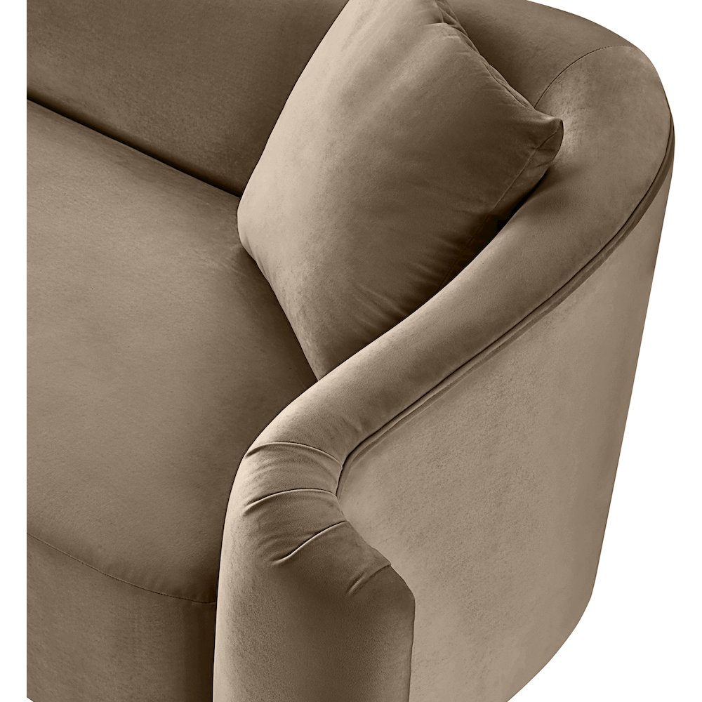 Destin Taupe Velvet Chair. Picture 11