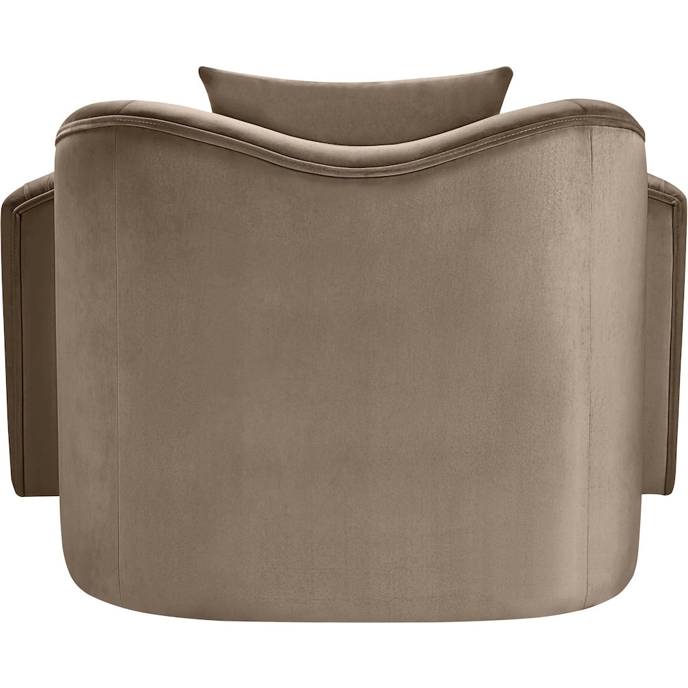 Destin Taupe Velvet Chair. Picture 4