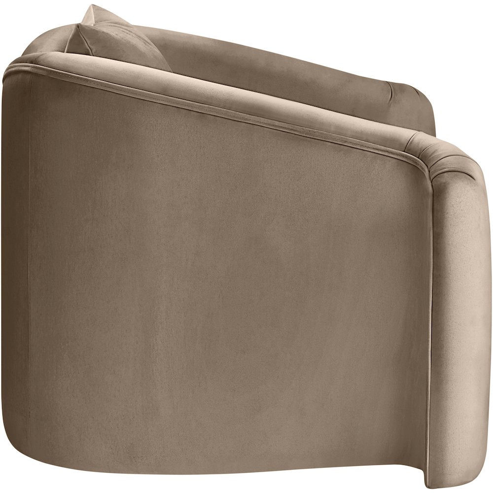 Destin Taupe Velvet Chair. Picture 6