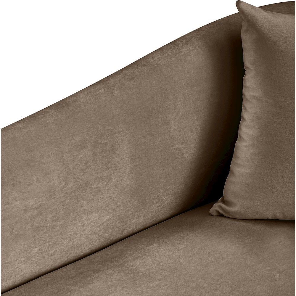 Destin Taupe Velvet Chair. Picture 7