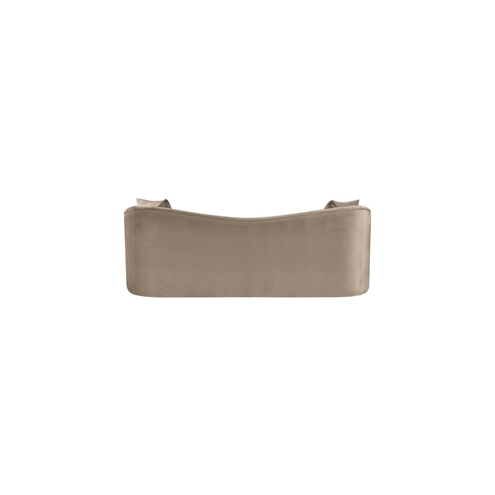 Destin Taupe Velvet Sofa. Picture 4