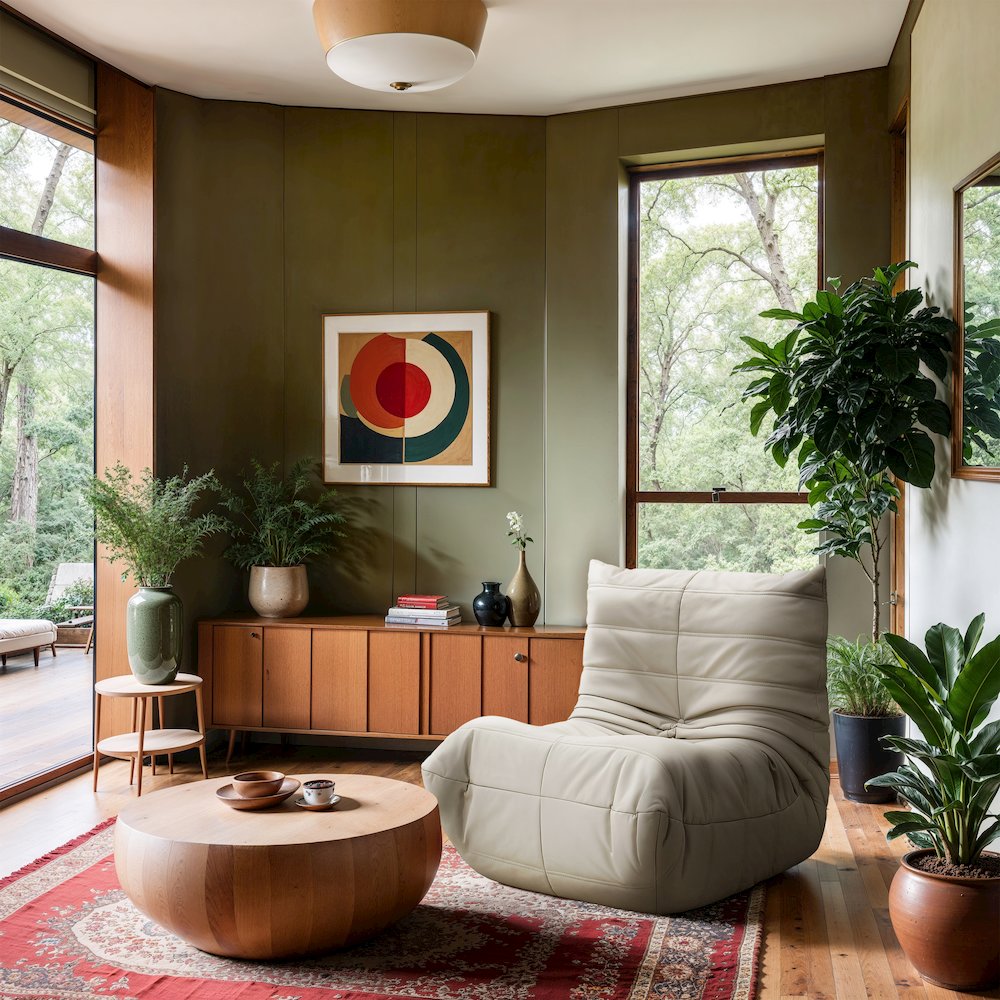 Relax Cream Vegan Leather Upholstered Chair. Picture 7