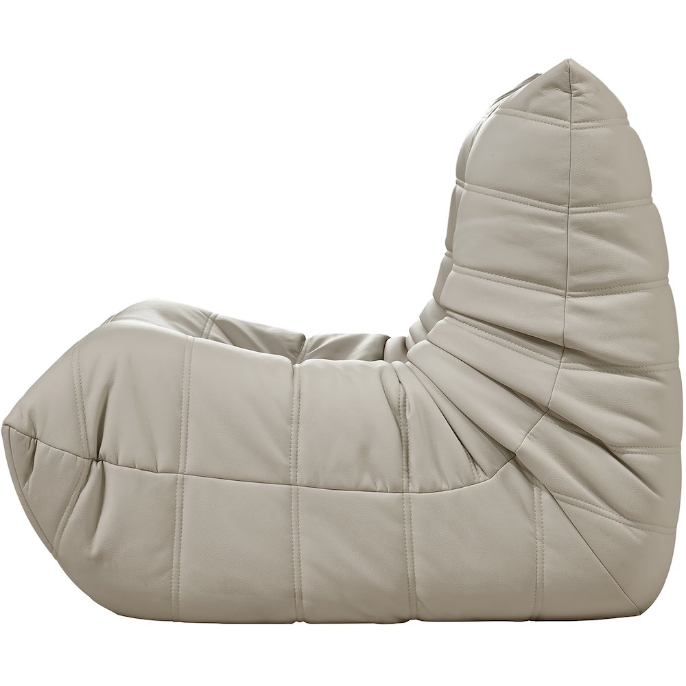 Relax Cream Vegan Leather Upholstered Chair. Picture 8